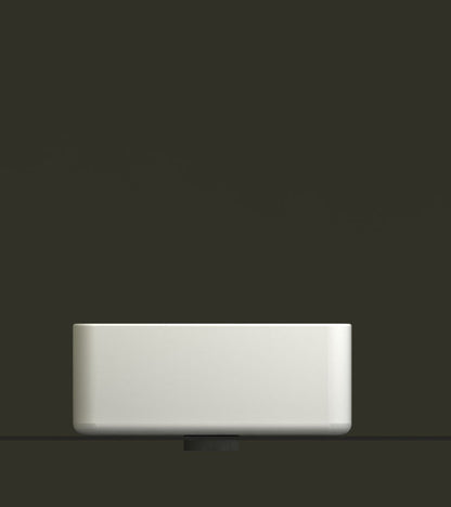 Wiesbaden link opzetwastafel 35 x 50 x 12 cm keramiek glans wit