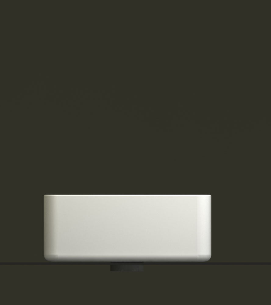 Wiesbaden link opzetwastafel 35 x 50 x 12 cm keramiek glans wit