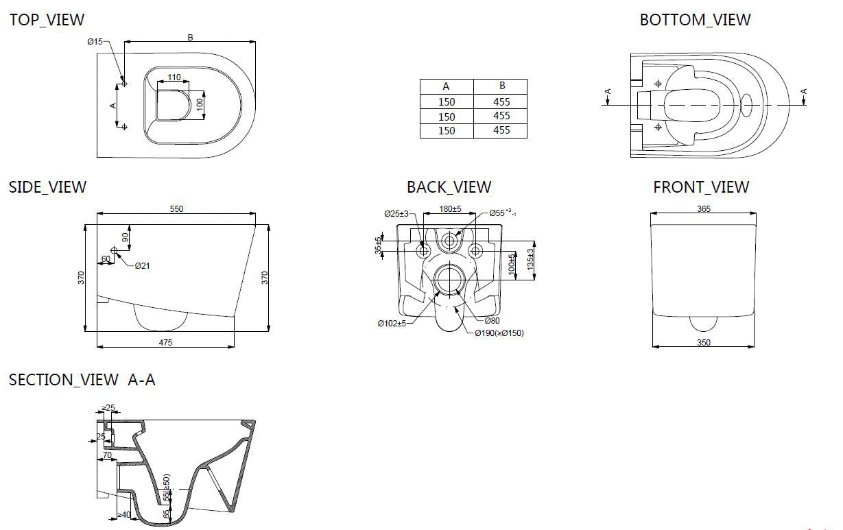 Flow wandcloset rimless met nano coating met Flow toiletzitting softclose en quick release glans wit