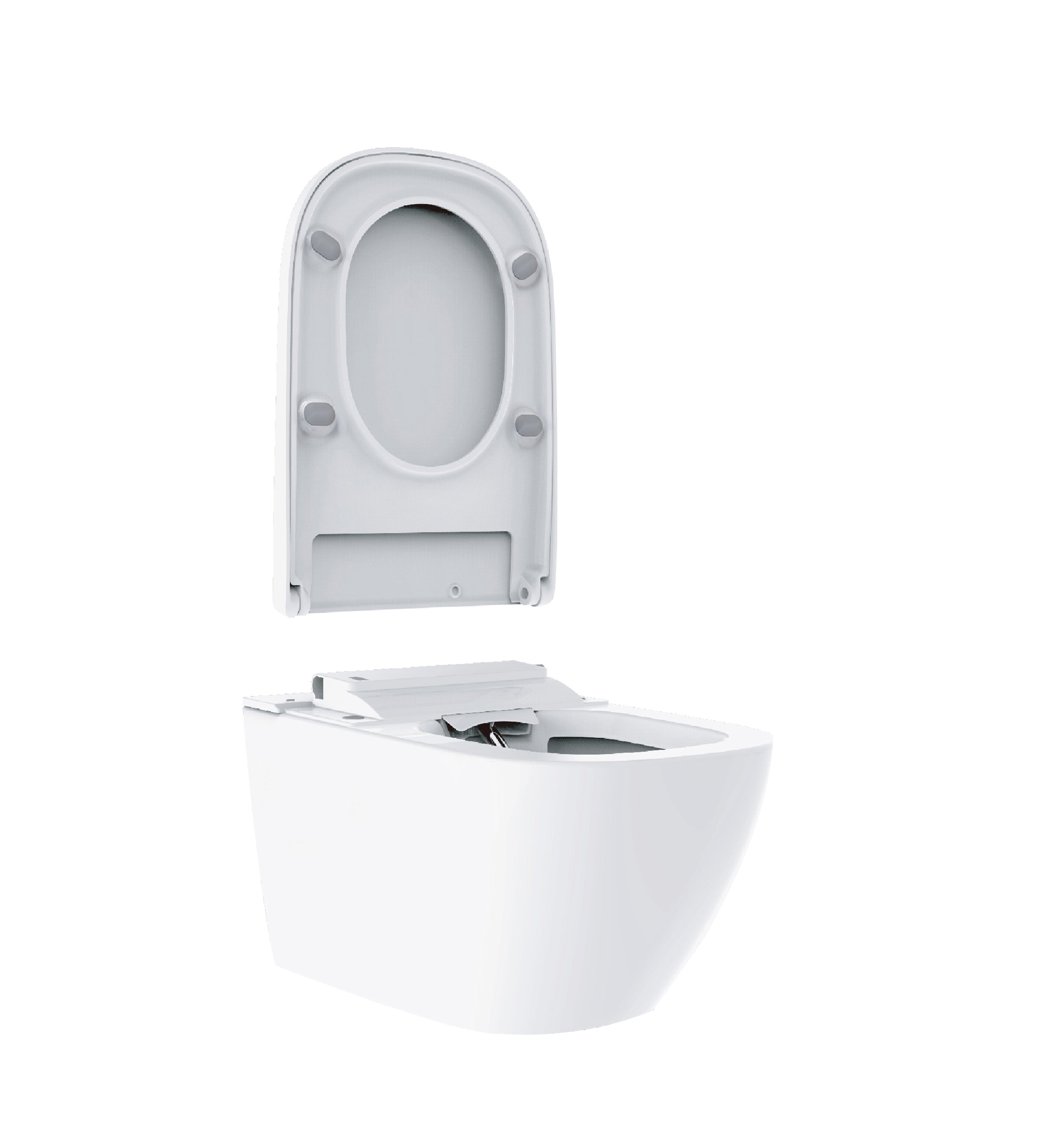 Vesta eco douche wc rimless glans wit