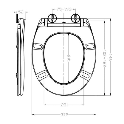 Ultimo 3.0 toiletzitting softclose en quick release glans wit