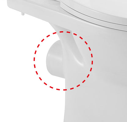 Xellanz duoblok toilet staand rimless PK met toiletzitting glans wit