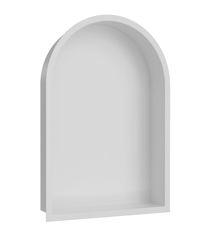 Demis inbouwnis ovaal 30 x 45 x 7 cm mat wit