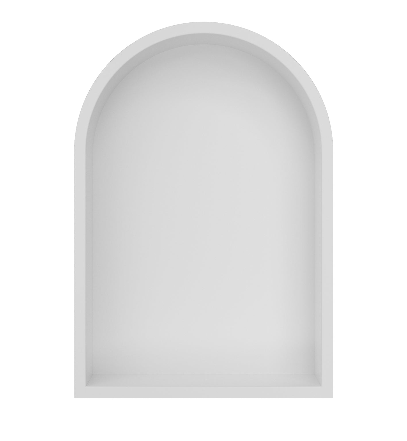 Demis inbouwnis ovaal 30 x 45 x 10 cm mat wit