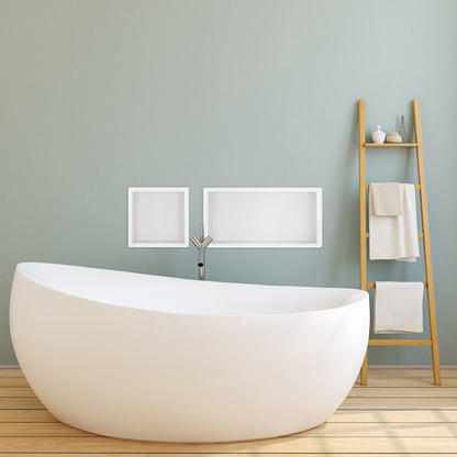Demis inbouwnis 30 x 60 x 7 cm mat wit