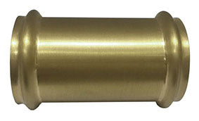 UniMatch buisverbinder 32 mm geborsteld messing PVD