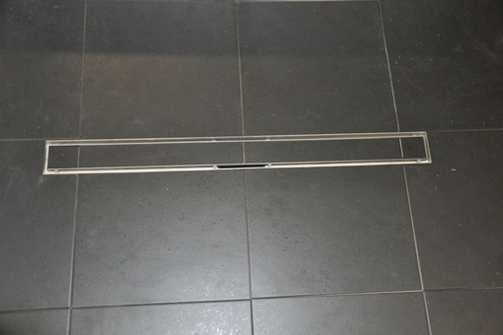 Tegelrooster voor douchegoot 50 x 7 cm RVS