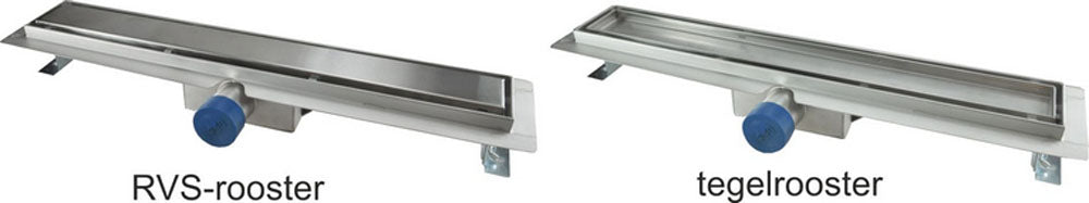 Tegelrooster voor douchegoot 50 x 7 cm RVS