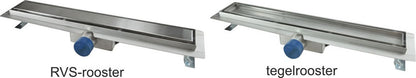 Tegelrooster voor douchegoot 70 x 7 cm RVS