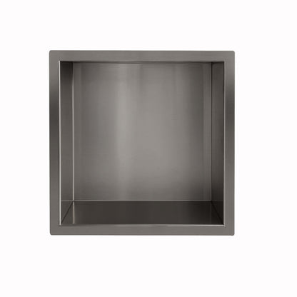 Demis inbouwnis 30 x 30 x 7 cm gunmetal PVD