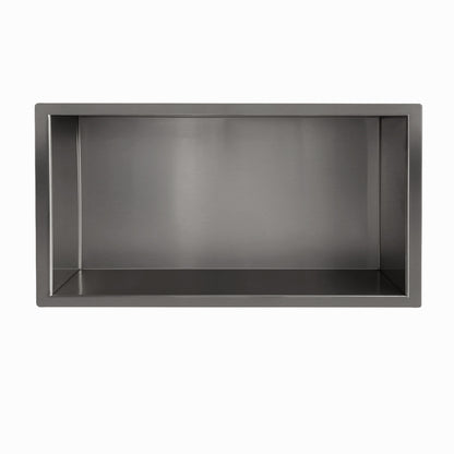 Demis inbouwnis 30 x 60 x 7 cm gunmetal PVD
