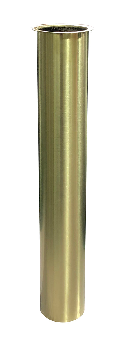 UniMatch sifon verlengbuis 20 cm met kraag geborsteld messing PVD