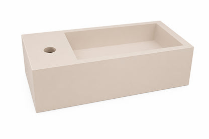 Wiesbaden lotte fontein links 40 x 22 x 10 cm solid surface beige