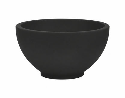 Wiesbaden tessa waskom rond 20 x 11 cm solid surface mat zwart