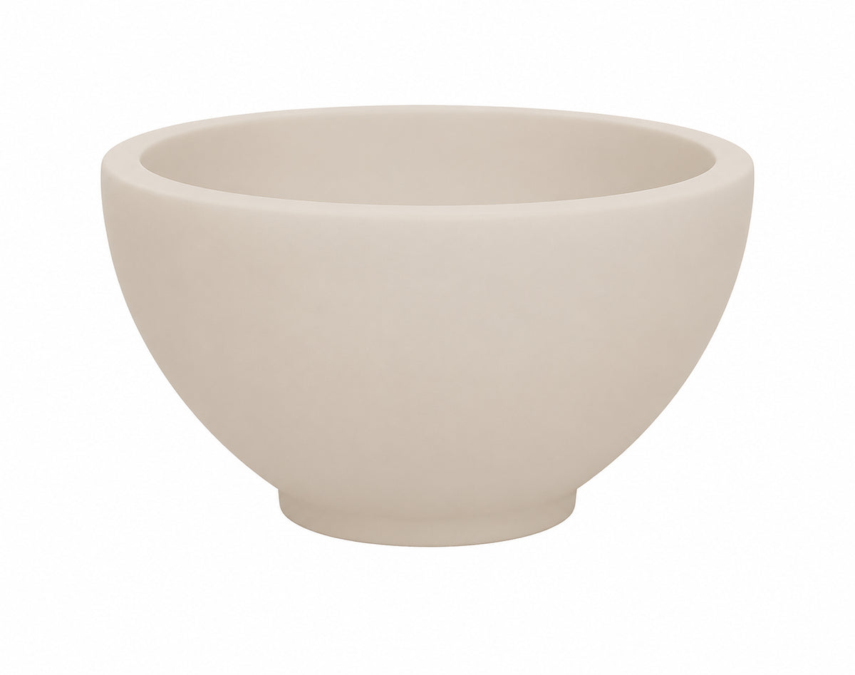 Wiesbaden tessa waskom rond 20 x 11 cm solid surface beige