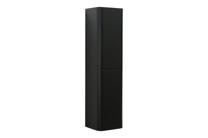 Novira kolomkast afgeronde hoeken 160 x 40 x 35 cm mat zwart