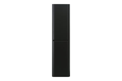 Novira kolomkast afgeronde hoeken 160 x 40 x 35 cm mat zwart