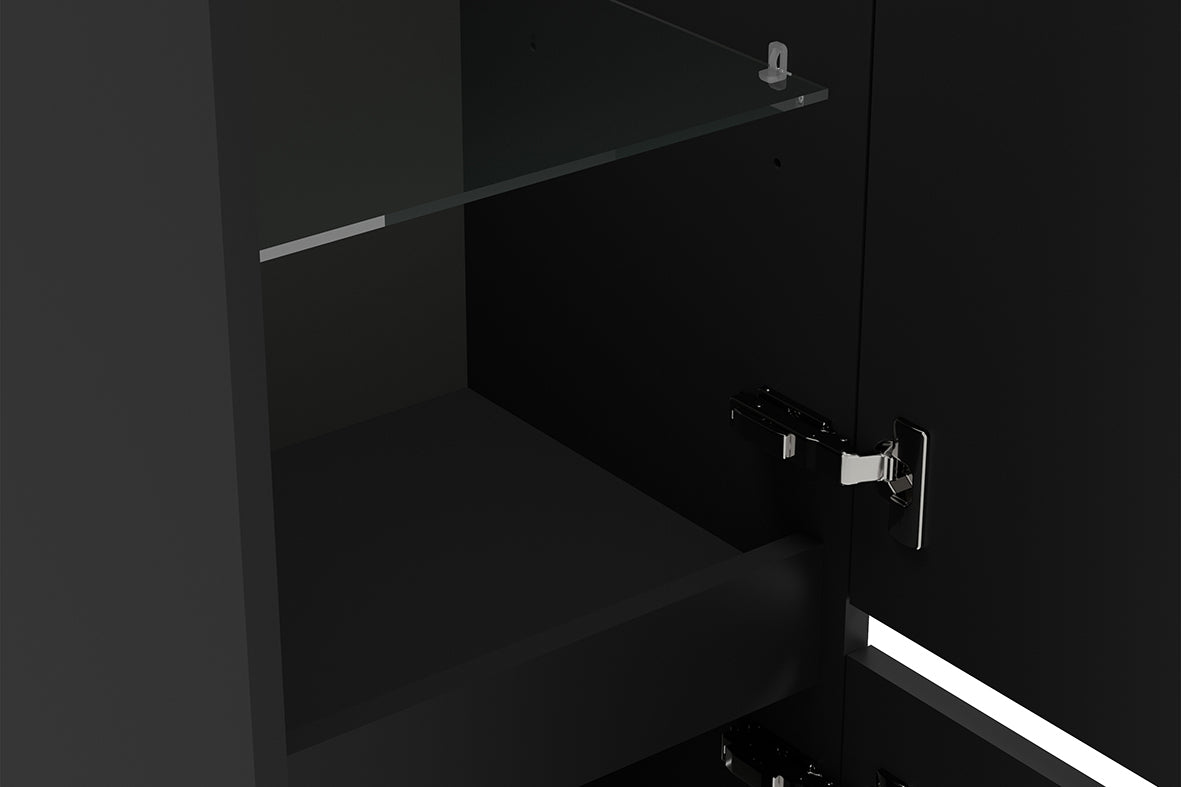 Wiesbaden Alvara kolomkast 160x35x35 cm mat zwart