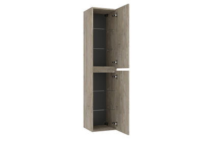 Alvara kolomkast 160x35x35 cm grijs eiken