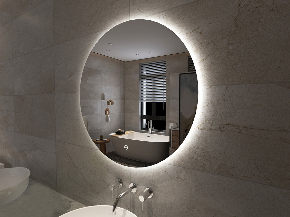 Giro spiegel rond met LED, dimbaar en spiegelverwarming 60 cm