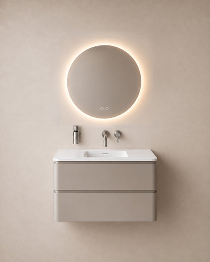 Wiesbaden lumora spiegel rond met LED, dimbaar en spiegelverwarming 60 cm