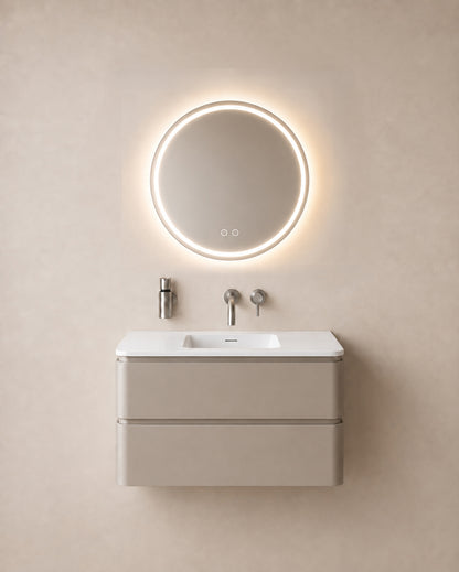 Wiesbaden lumora spiegel rond met LED, dimbaar en spiegelverwarming 60 cm