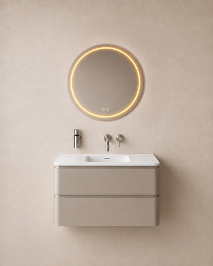 Wiesbaden lumora spiegel rond met LED, dimbaar en spiegelverwarming 60 cm