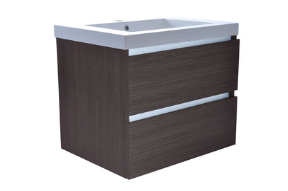Vision wastafel enkel met 1 kraangat 60x46x5,5 cm kunstmarmer glans wit