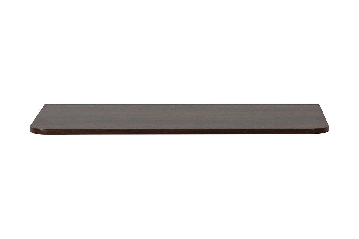 Wiesbaden sulora topblad afgeronde hoeken 120 x 48 cm walnoot