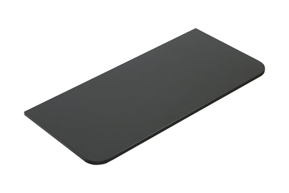 Novira topblad afgeronde hoeken 80 x 48 cm mat zwart
