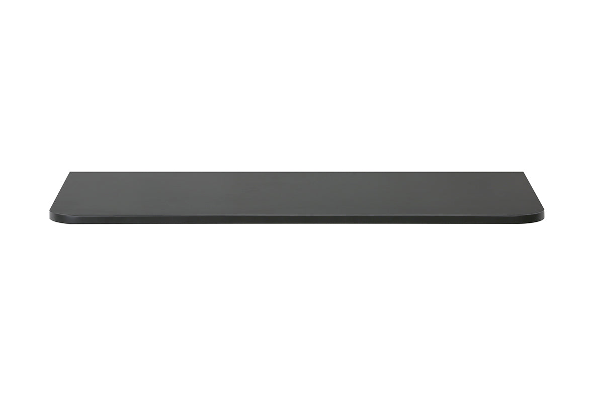 Novira topblad afgeronde hoeken 100 x 48 cm mat zwart