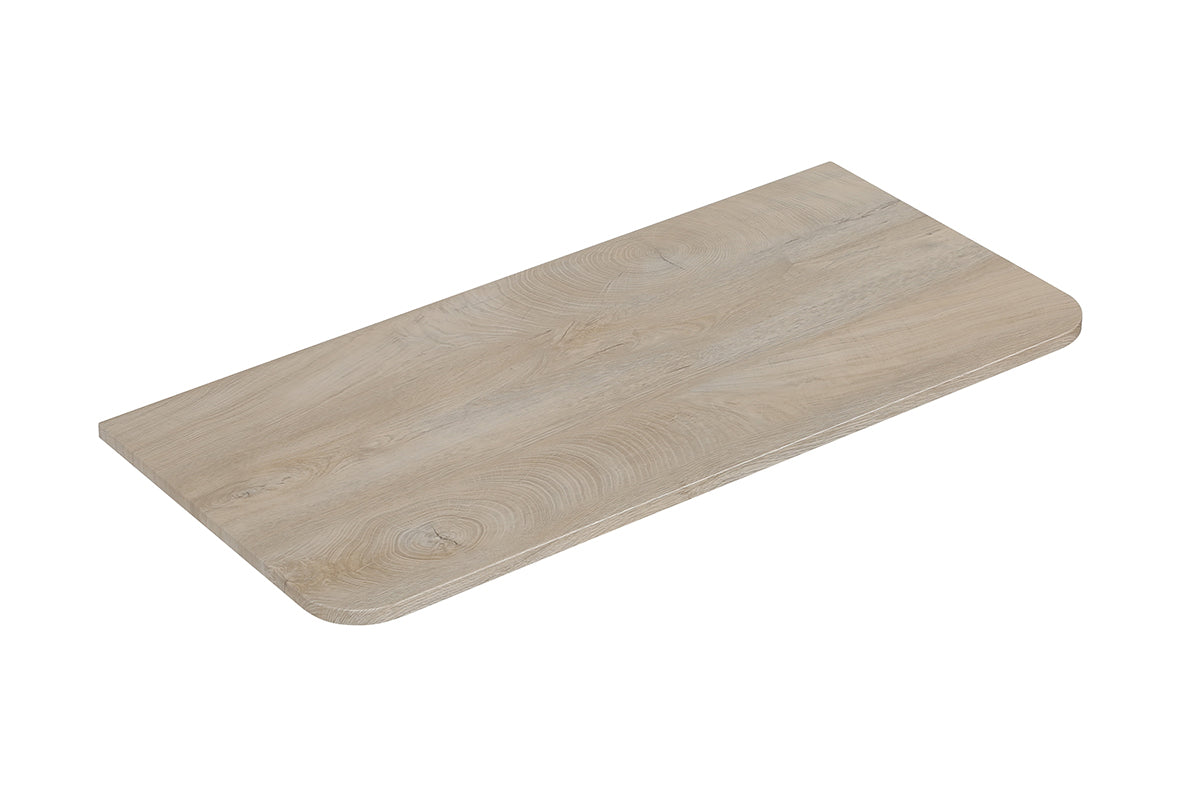 Sulora topblad afgeronde hoeken 80 x 48 cm licht eiken