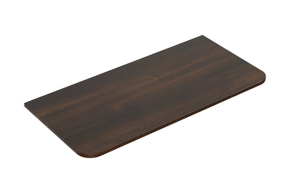 Wiesbaden sulora topblad afgeronde hoeken 80 x 48 cm walnoot