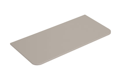 Wiesbaden sulora topblad afgeronde hoeken 120 x 48 cm mat beige