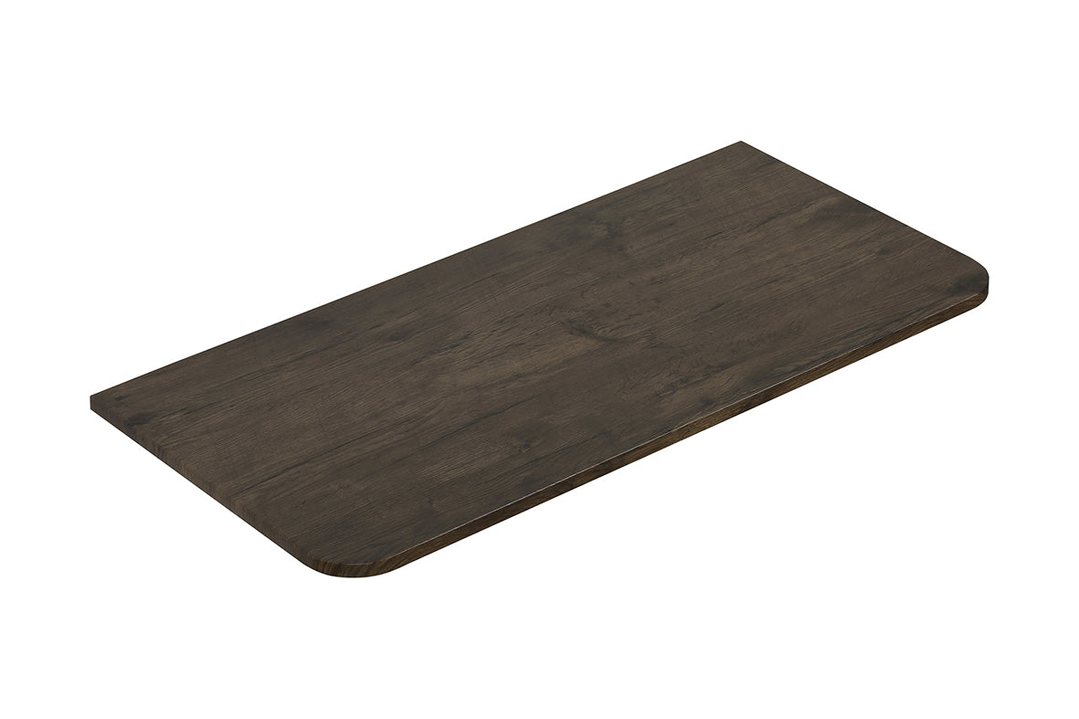 Wiesbaden sulora topblad afgeronde hoeken 120 x 48 cm bruin eiken