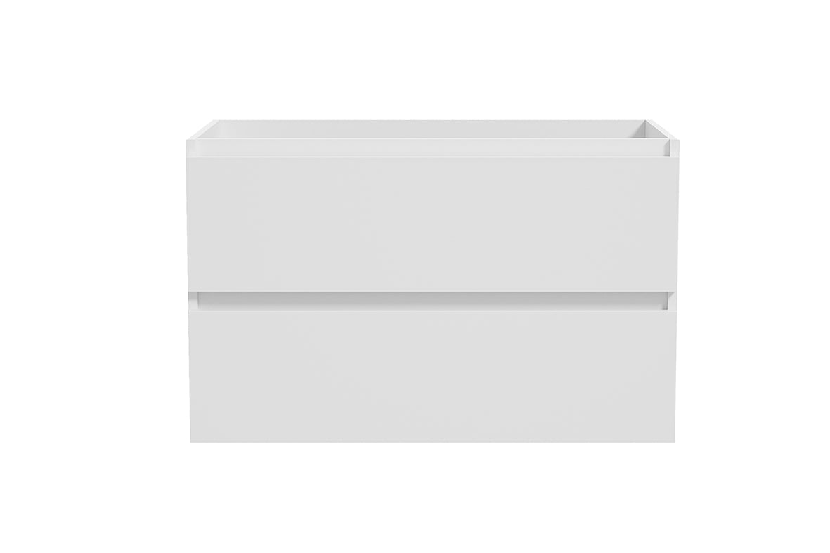Alvara onderkast met 2 laden 1 uitsparing 80 x 46 cm mat wit