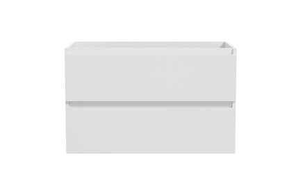 Alvara onderkast met 2 laden 1 uitsparing 80 x 46 cm mat wit
