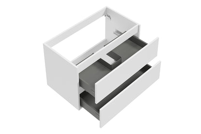 Wiesbaden Alvara onderkast met 2 laden 1 uitsparing 80 x 46 cm mat wit