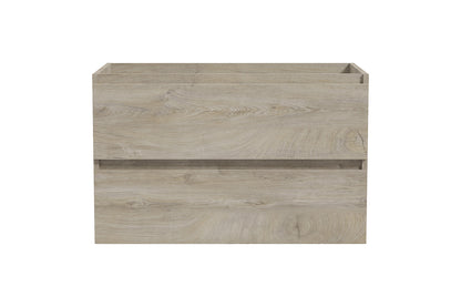 Alvara onderkast met 2 laden 1 uitsparing 80 x 46 cm grijs eiken