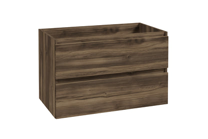 Alvara onderkast met 2 laden 1 uitsparing 80 x 46 cm donker eiken
