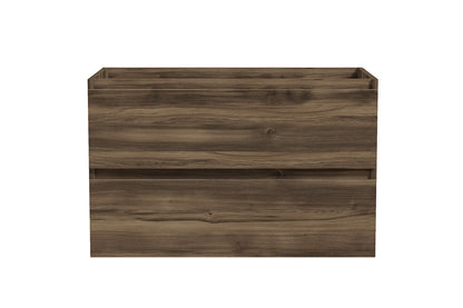 Alvara onderkast met 2 laden 1 uitsparing 80 x 46 cm donker eiken