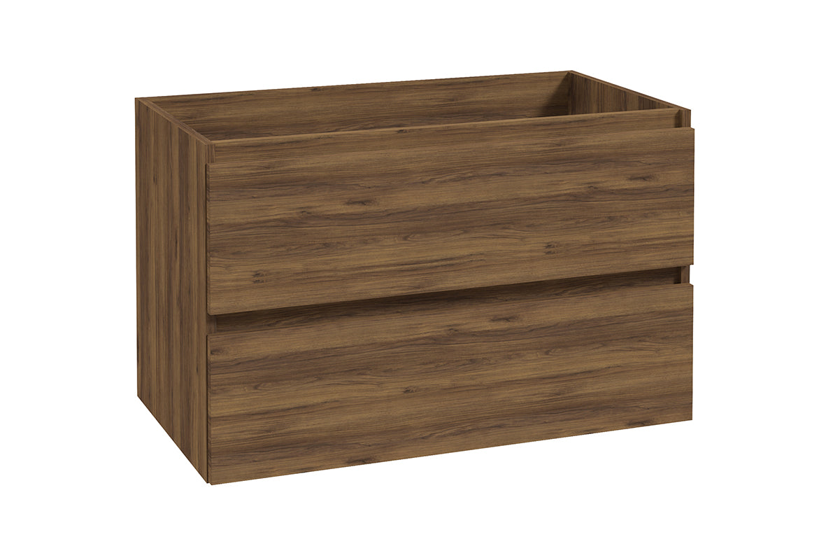 Alvara onderkast met 2 laden 1 uitsparing 80 x 46 cm warm eiken