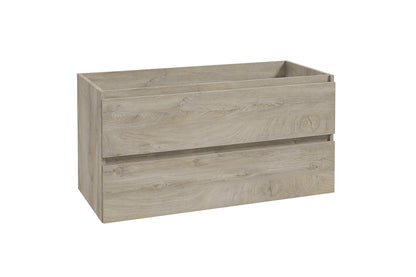 Alvara onderkast met 2 laden 1 uitsparing 100 x 46 cm grijs eiken