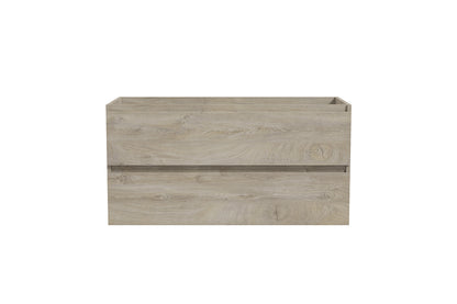 Alvara onderkast met 2 laden 1 uitsparing 100 x 46 cm grijs eiken