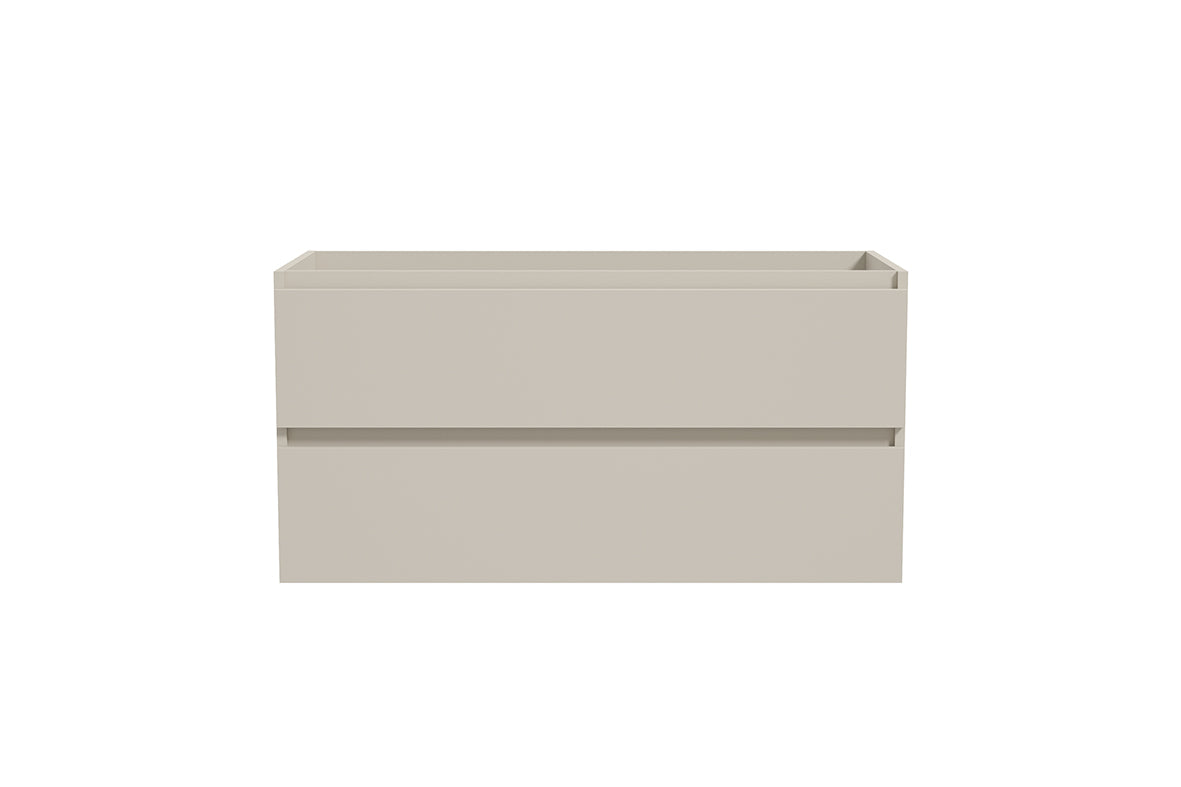Alvara onderkast met 2 laden 1 uitsparing 100 x 46 cm cashmere