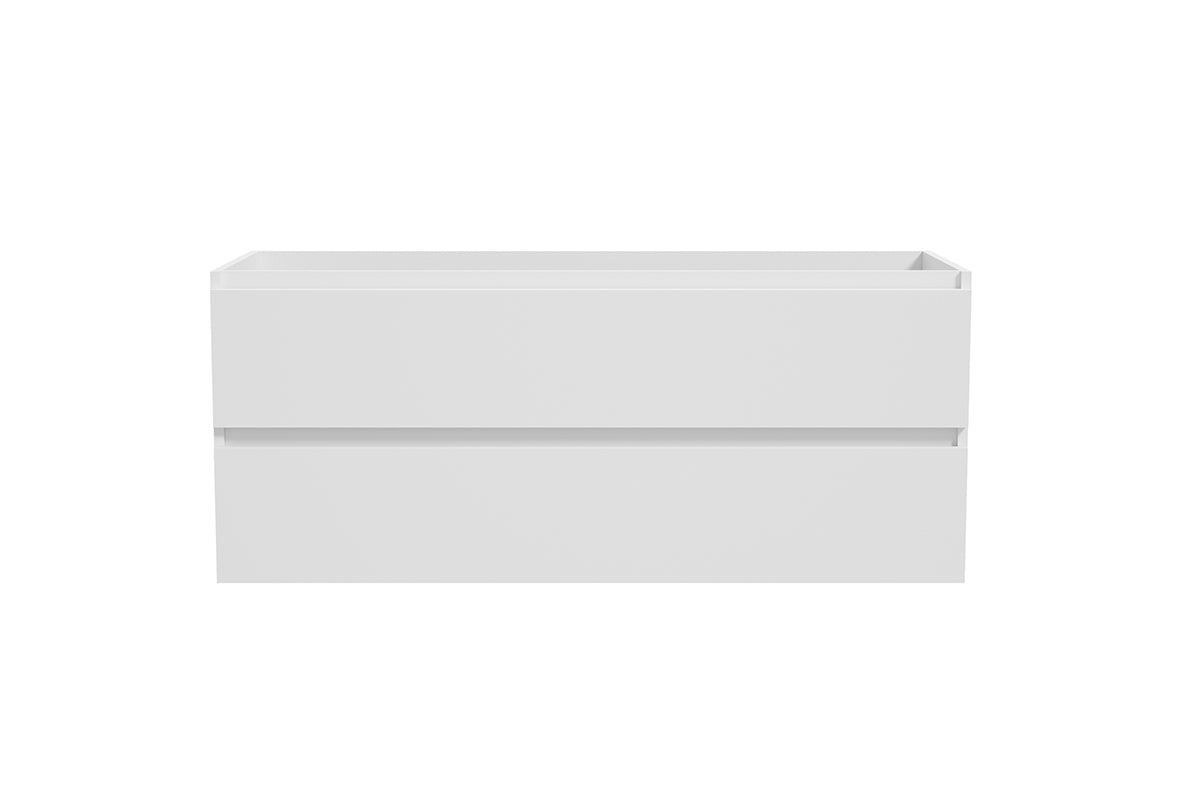 Alvara onderkast met 2 laden  2 uitsparingen 120 x 46 cm mat wit