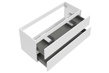 Wiesbaden Alvara onderkast met 2 laden 2 uitsparingen 120 x 46 cm mat wit