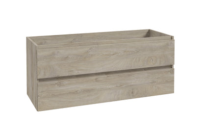 Alvara onderkast met 2 laden  2 uitsparingen 120 x 46 cm grijs eiken
