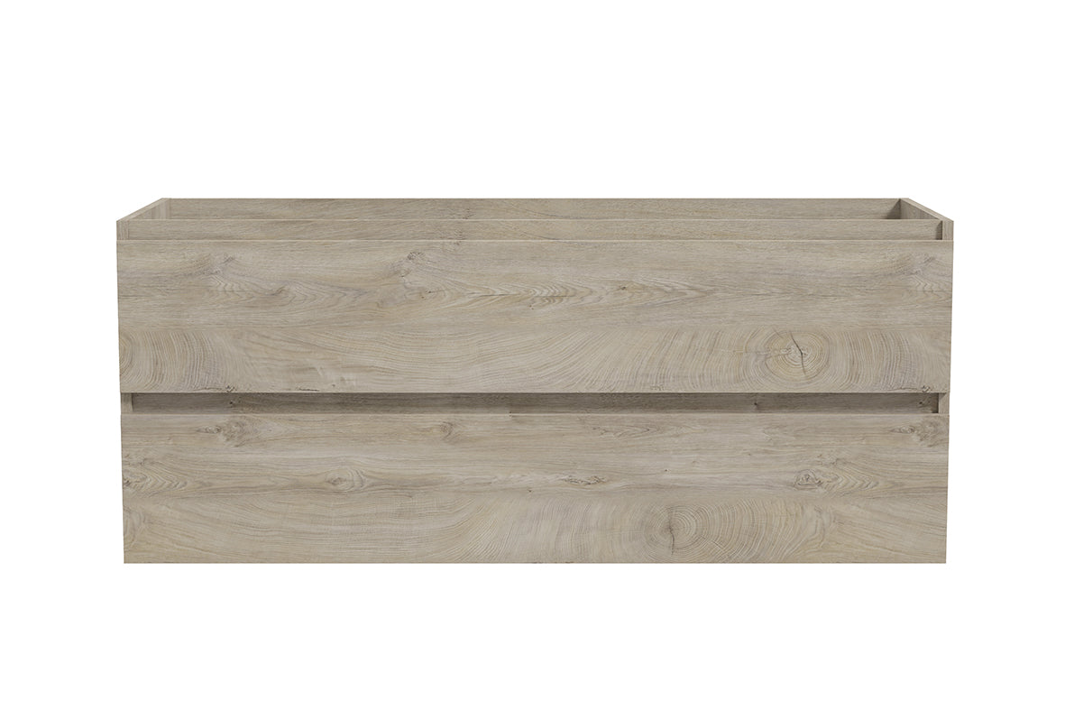 Alvara onderkast met 2 laden  2 uitsparingen 120 x 46 cm grijs eiken