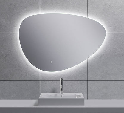 Uovo spiegel ovaal met LED, dimbaar en spiegelverwarming 90 cm